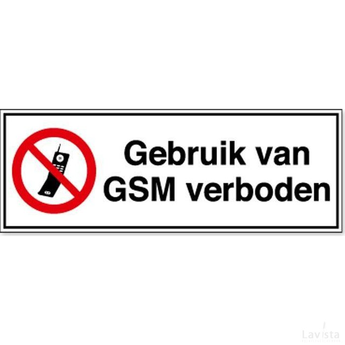 Gebruik Van Gsm Verboden (Sticker)