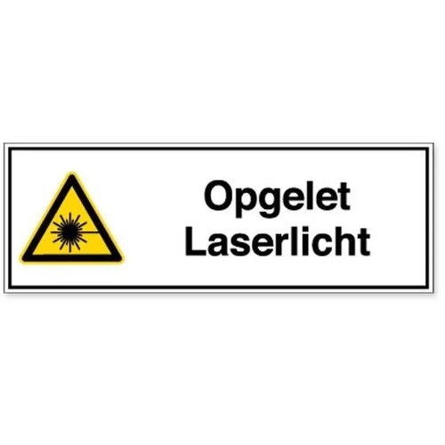 Opgelet Laserlicht (Sticker)