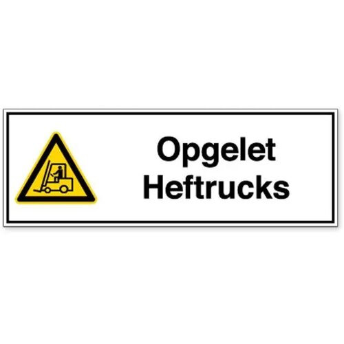 Opgelet Heftrucks (Sticker)