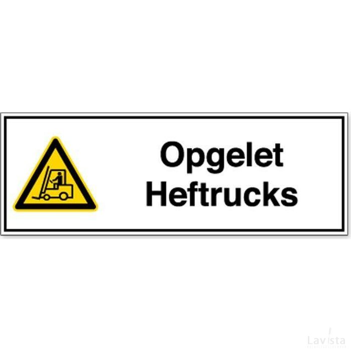 Opgelet Heftrucks (Sticker)