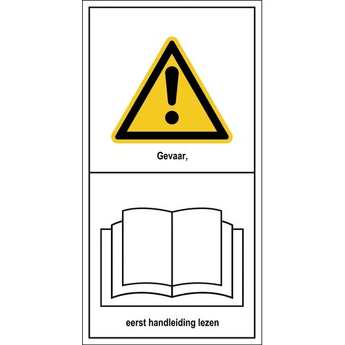 Gevaar, Eerst Handleiding Lezen (Sticker)