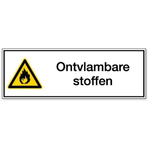 Ontvlambare Stoffen (Sticker)