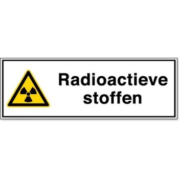 Radioactieve Stoffen Of Ioniserende Straling (Sticker)