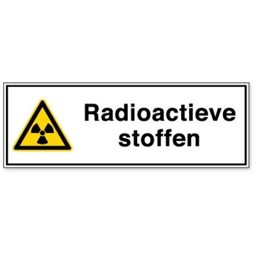 Radioactieve Stoffen Of Ioniserende Straling (Sticker)