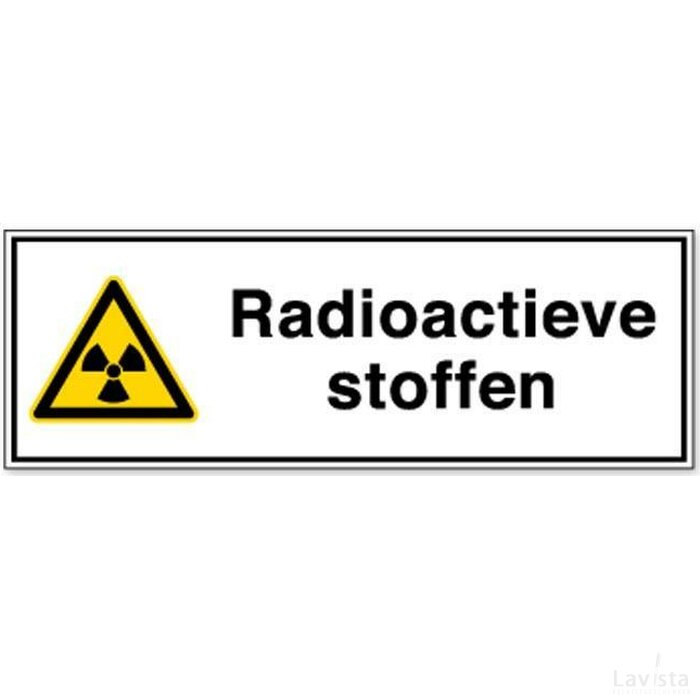 Radioactieve Stoffen Of Ioniserende Straling (Sticker)