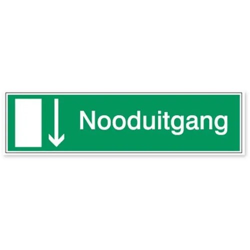 Richting Nooduitgang (Sticker)