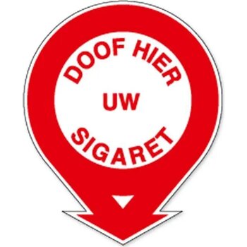 Doof Hier Uw Sigaret (Sticker)