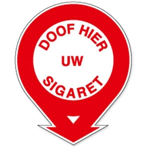 Doof Hier Uw Sigaret (Sticker)