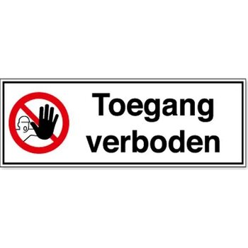 Toegang Verboden (Sticker)