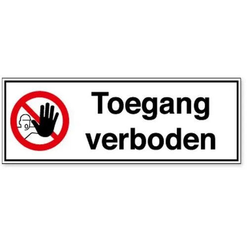 Toegang Verboden (Sticker)