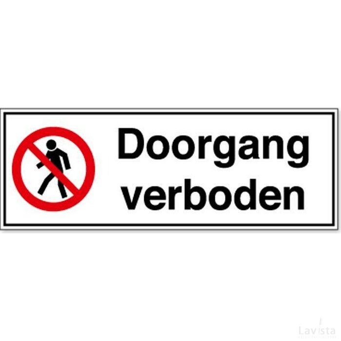 Doorgang Verboden (Sticker)