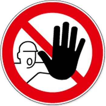 Toegang Verboden Voor Onbevoegden (Sticker)