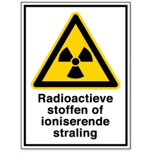 Radioactieve Stoffen Of Ioniserende Straling (Sticker)