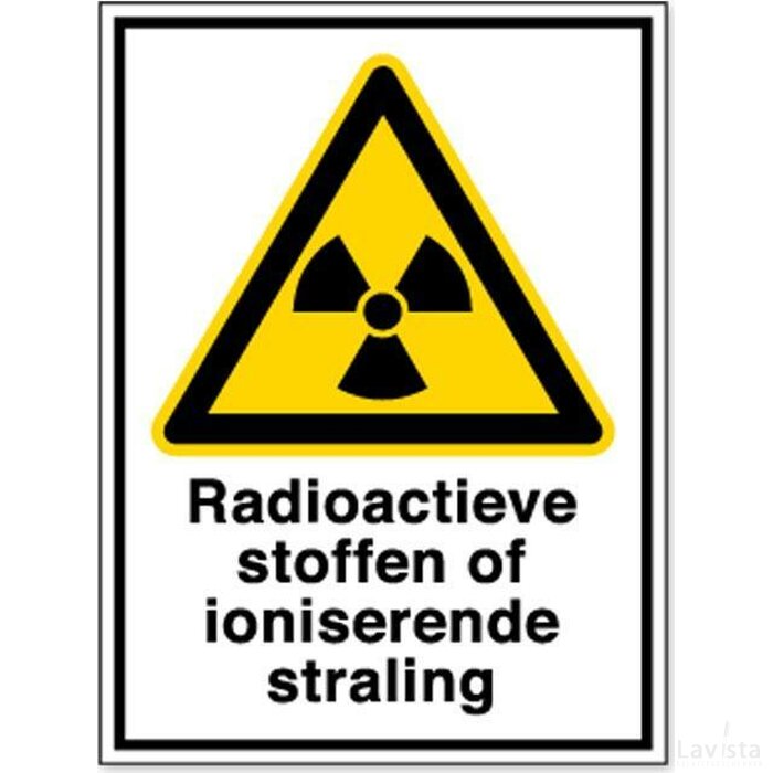 Radioactieve Stoffen Of Ioniserende Straling (Sticker)