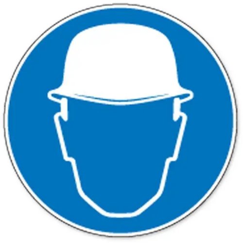 Veiligheidshelm Verplicht (Sticker)