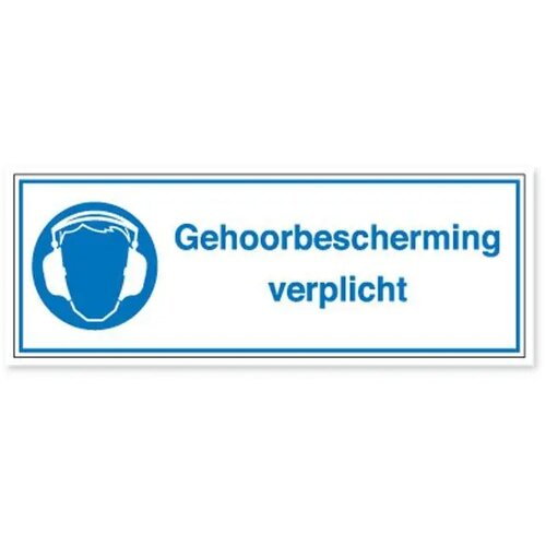 Gehoorbescherming Verplicht (Sticker)