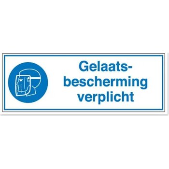 Gelaatsbescherming Verplicht (Sticker)