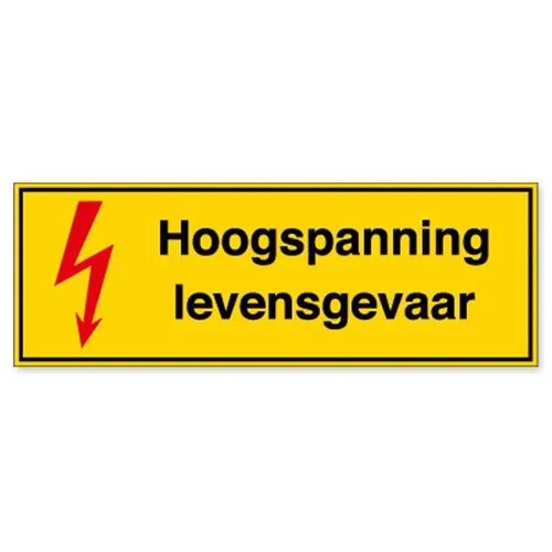 Hoogspanning Levensgevaar (Sticker)