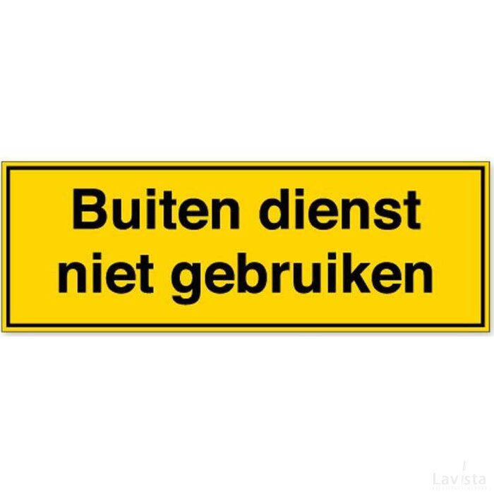 Buiten Dienst Niet Gebruiken (Sticker)