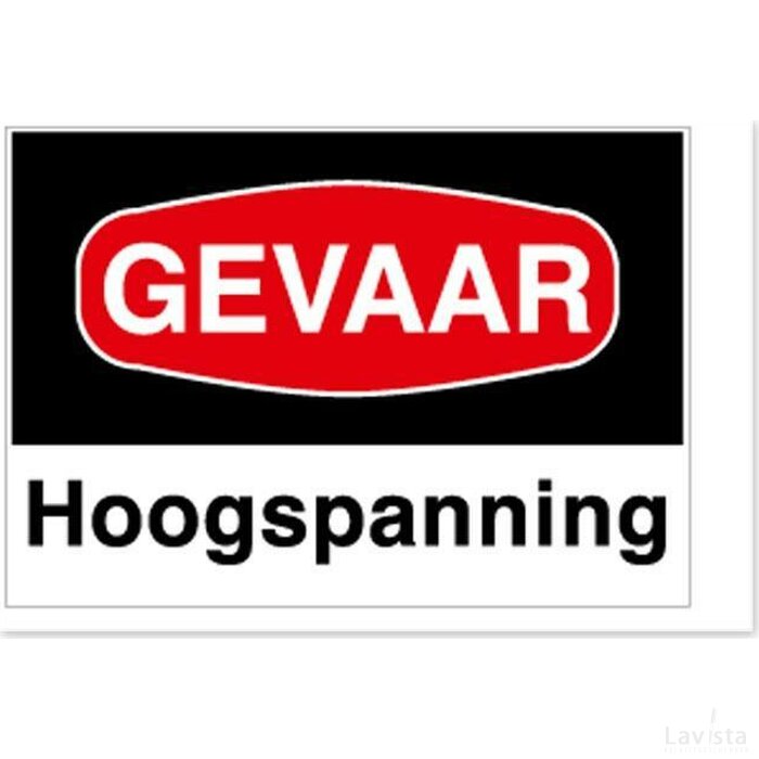 Gevaar Hoogspanning (Sticker)