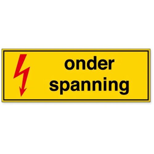 Onder Spanning (Sticker)