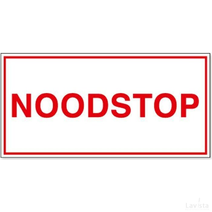 Noodstop (Sticker)