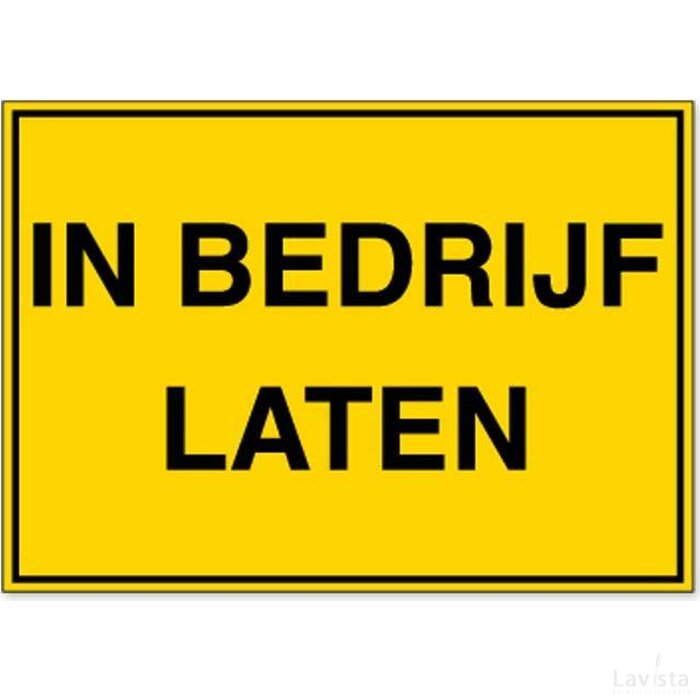 In Bedrijf Laten (Sticker)