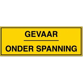 Gevaar! Onder Spanning (Sticker) Gevaar! Onder Spanning (Sticker)