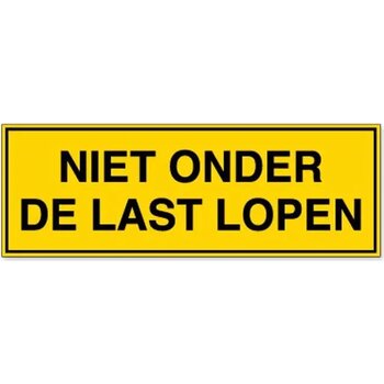 Niet Onder De Last Lopen (Sticker)