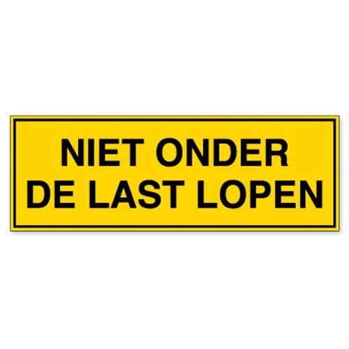 Niet Onder De Last Lopen (Sticker)