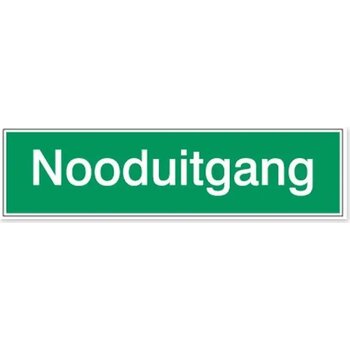 Nooduitgang (Sticker)