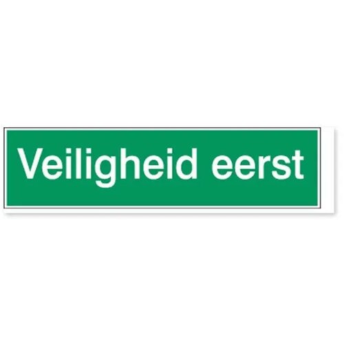 Veiligheid Eerst (Sticker)