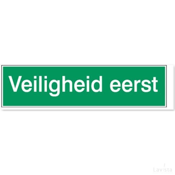 Veiligheid Eerst (Sticker)