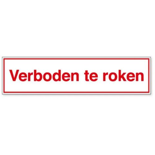 Verboden Te Roken (Sticker)