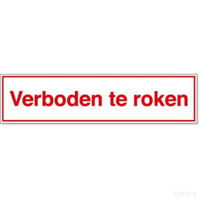 Verboden Te Roken (Sticker)