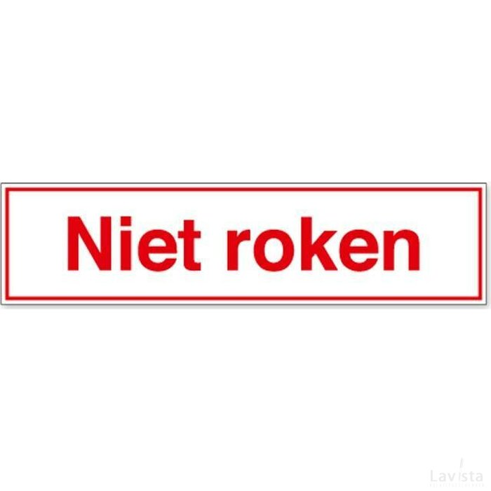 Niet Roken (Sticker)