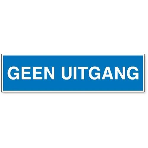 Geen Uitgang (Sticker)