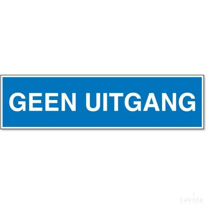 Geen Uitgang (Sticker)