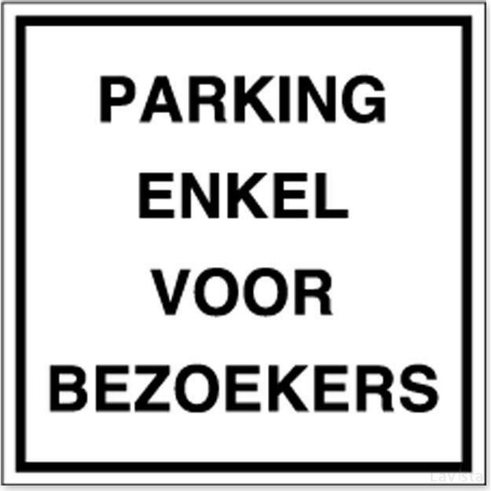 Parking Enkel Voor Bezoekers (Sticker)