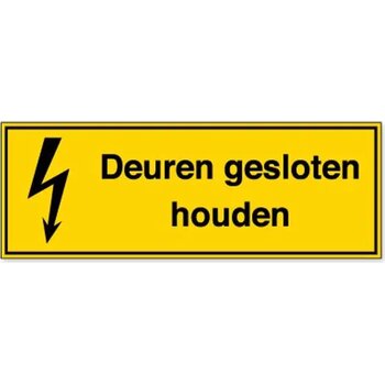 Deuren Gesloten Houden (Sticker) Deuren Gesloten Houden (Sticker)