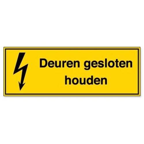 Deuren Gesloten Houden (Sticker)