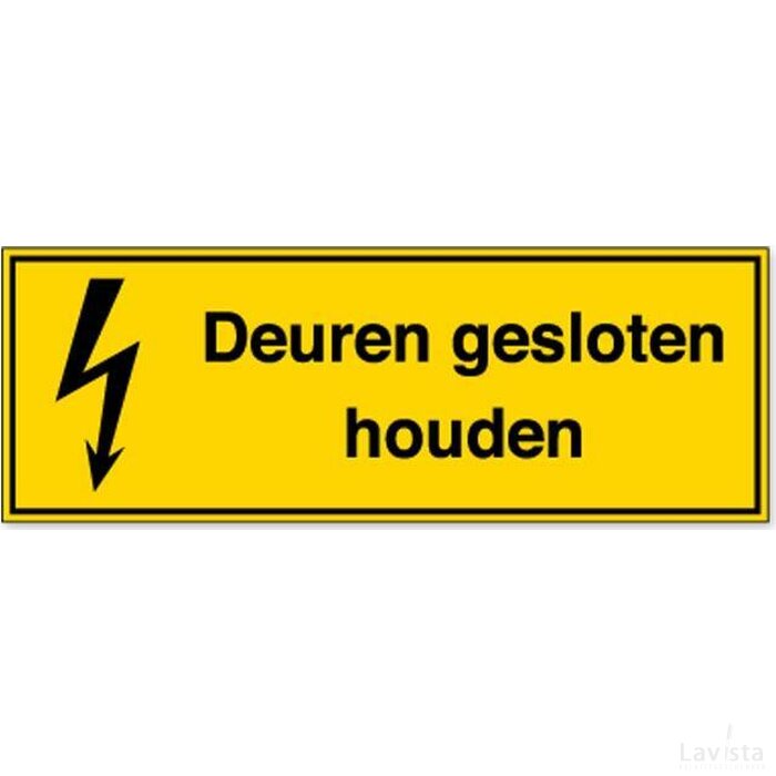 Deuren Gesloten Houden (Sticker)