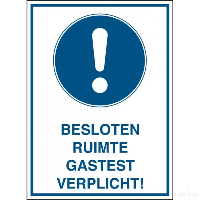 Besloten Ruimte / Gastest Verplicht! (Sticker)