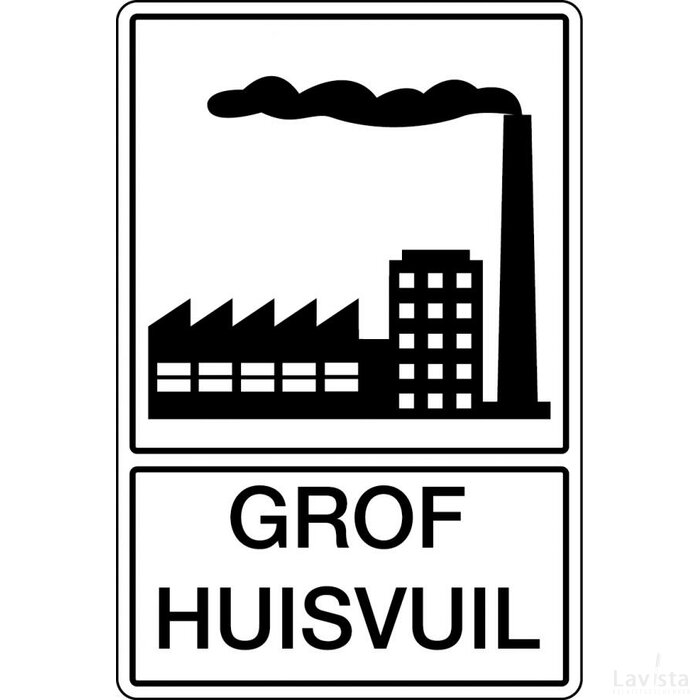 Grof Huisvuil (Sticker)