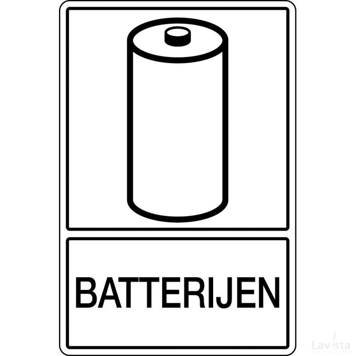 Batterijen (Sticker)