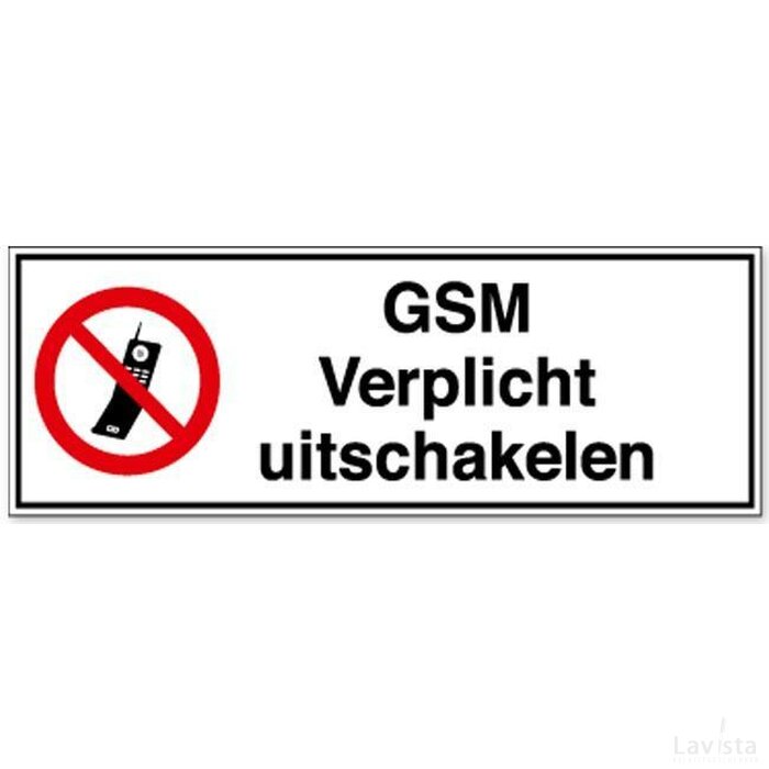 Geactiveerde Mobiele Telefoons Verboden (Sticker)