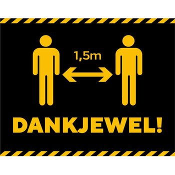 Afstand houden 1,5 meter